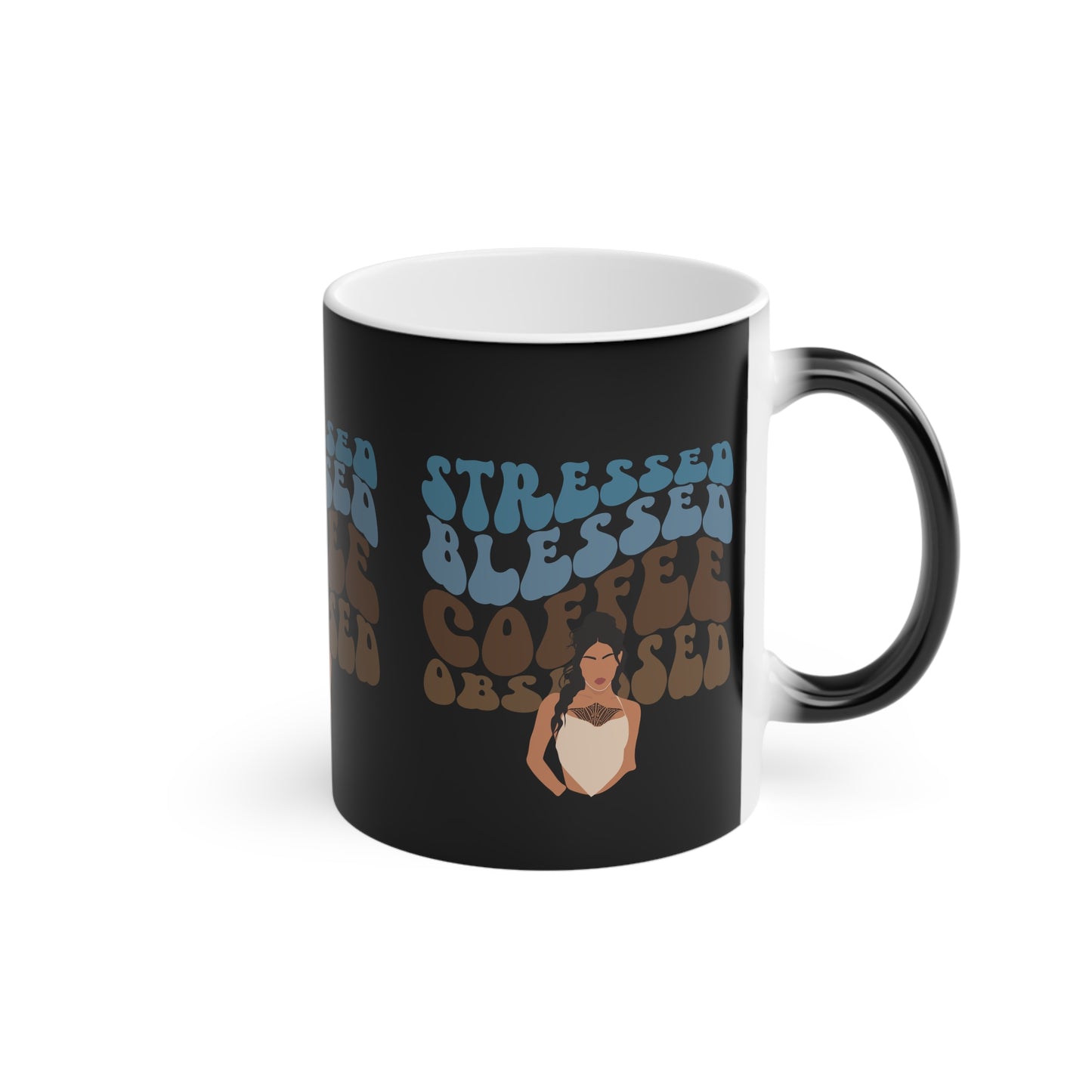 Stressed Blessed Coffee Obsessed Mug