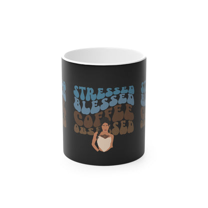 Stressed Blessed Coffee Obsessed Mug